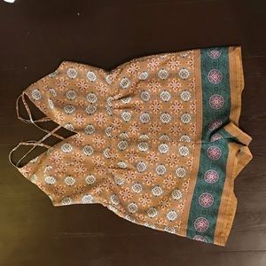 Patterned Strappy Romper